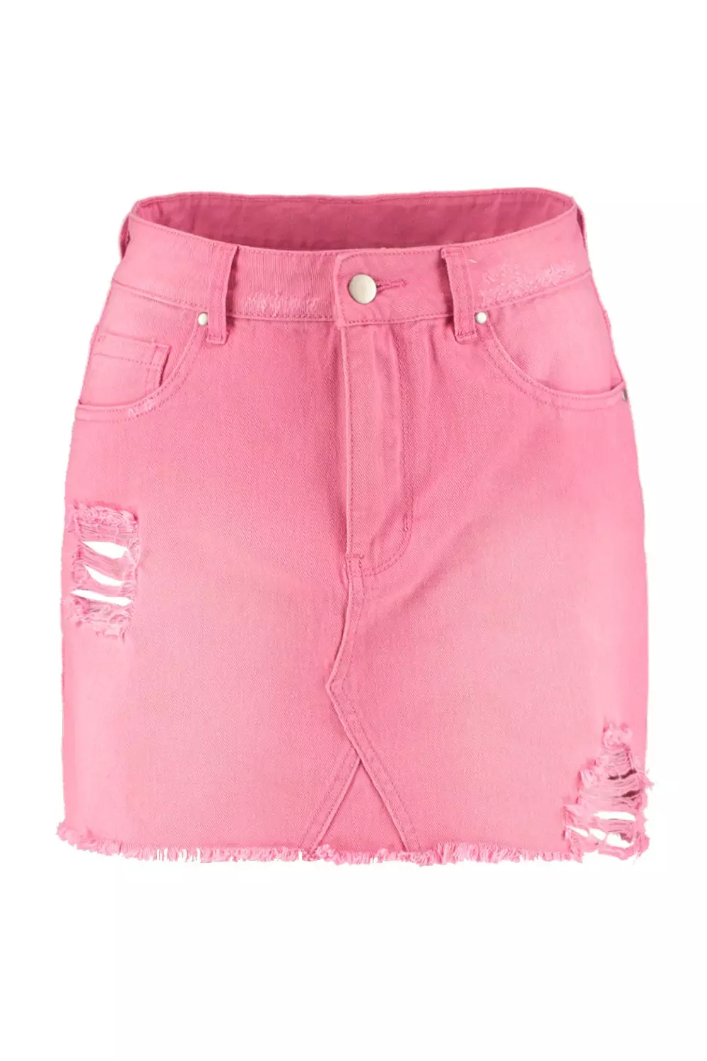 Dusky pink cheap denim skirt